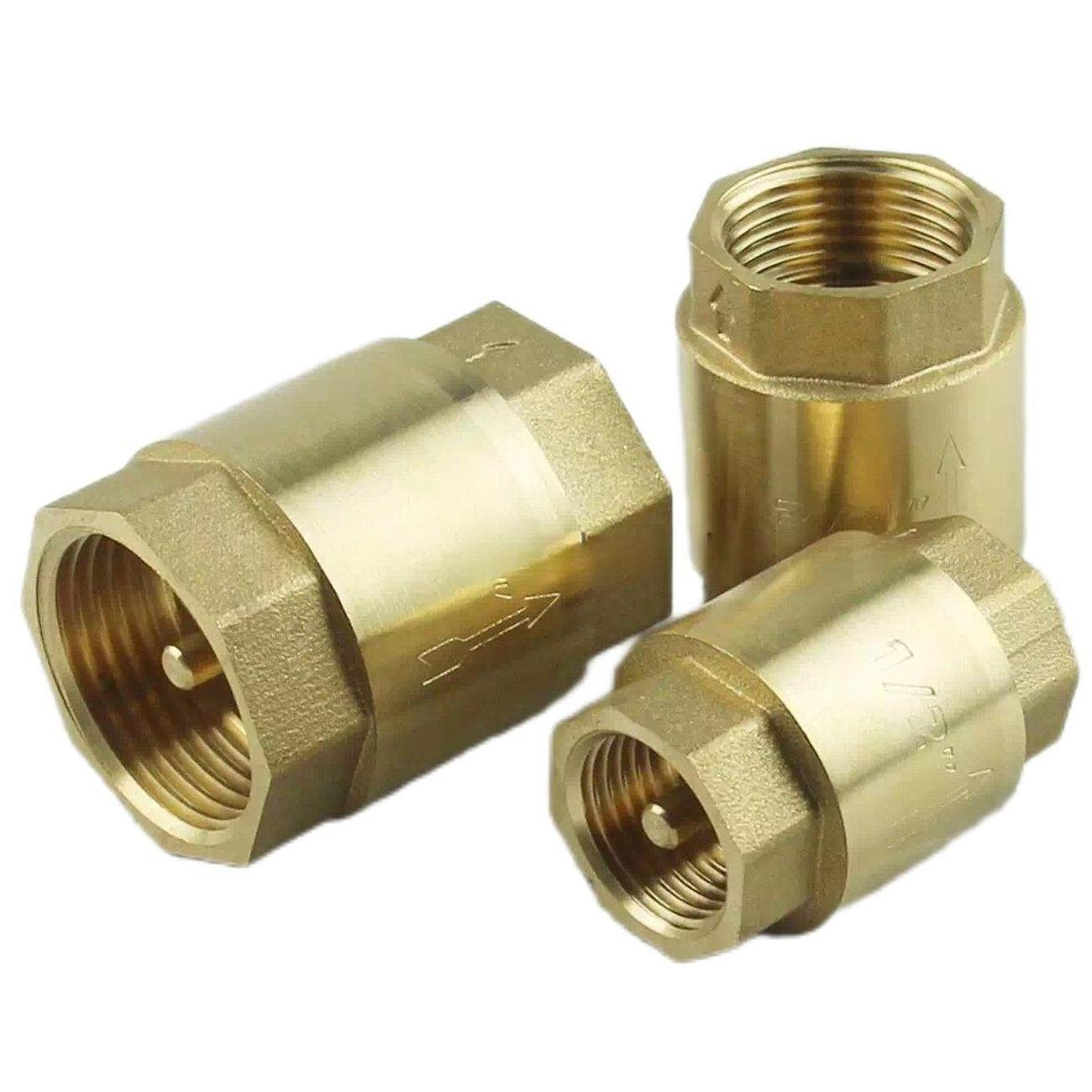 Brass Spring Non Return valve Swing Check Valve Vertical Check Valve