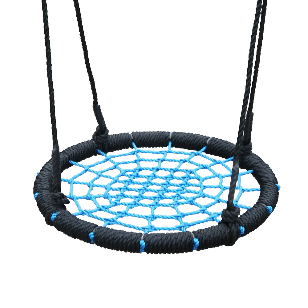 Round Saucer Outdoor Children Kids Net Spider Wed Tree Swing