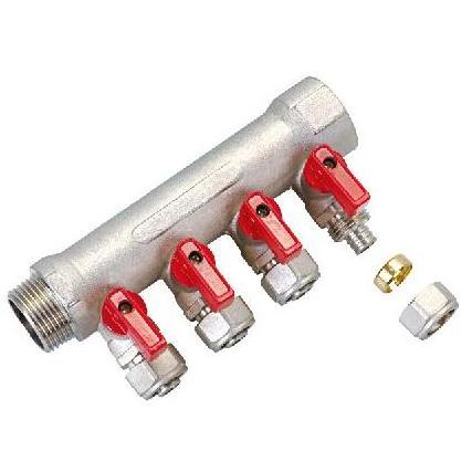 High Quality 2-10Ways floor Heating Manifold Brass Water Manifold