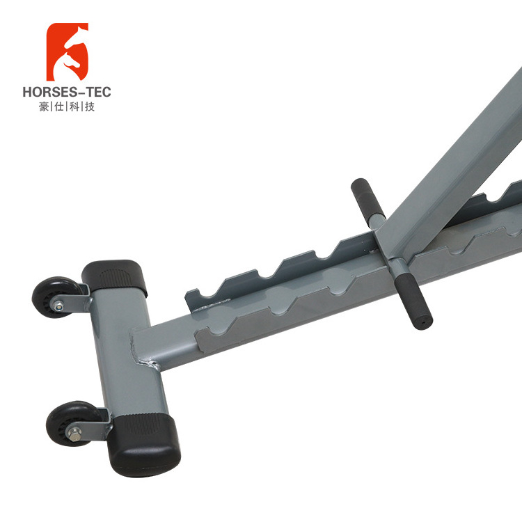 Commercial folding adjustable musculation machine weight bench