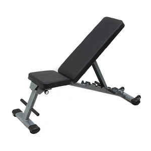 Commercial folding adjustable musculation machine weight bench