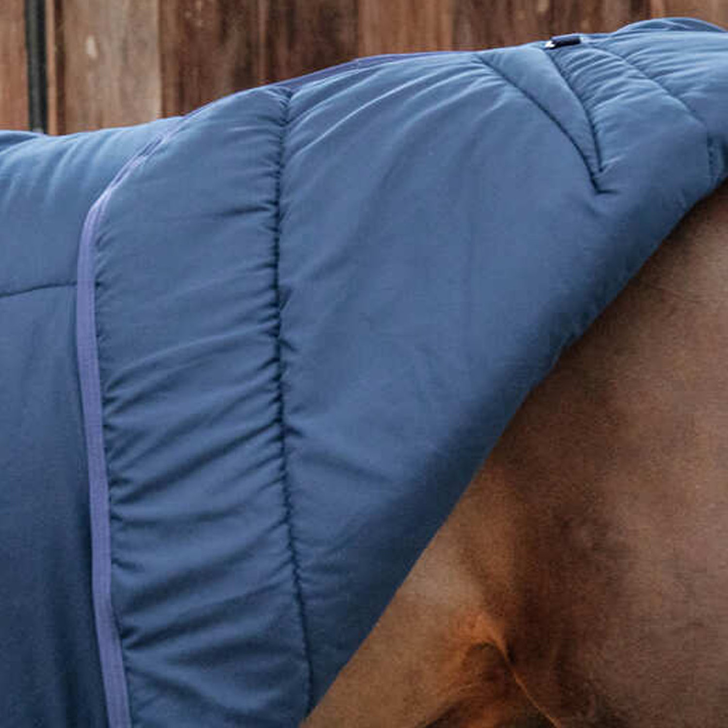 Premium Quality Horse Blanket Equestrian Turnout Horse Rugs Navy Blue OEM Custom Design Fleece Winter Warm Horse Cooler Blanket