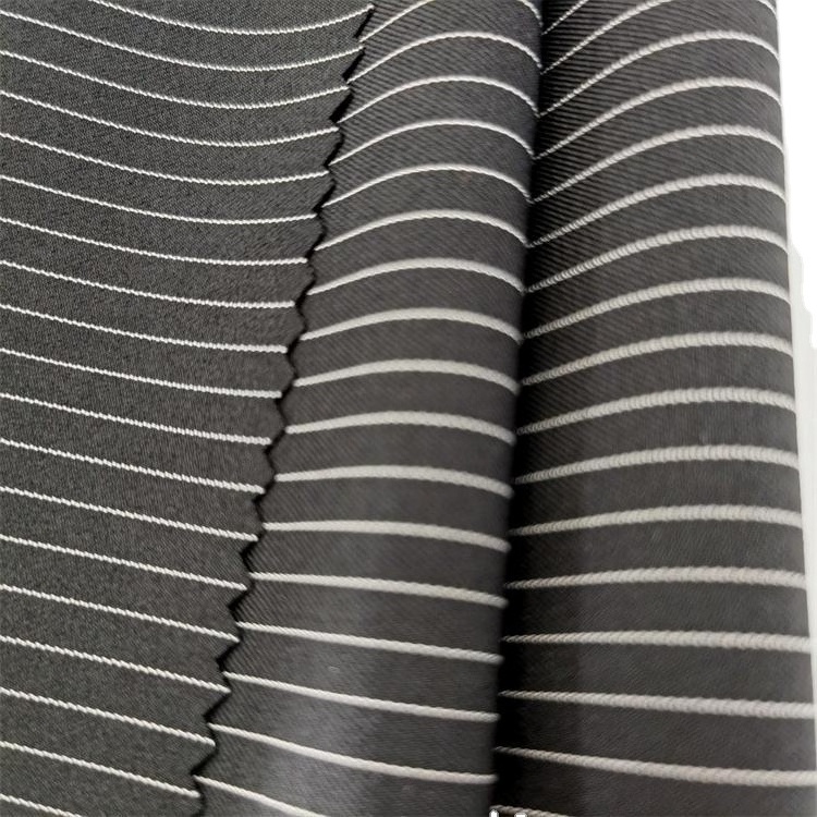 80%polyester 20%viscose TR Shirt Fabric woven polyester rayon tr stripe pant fabric