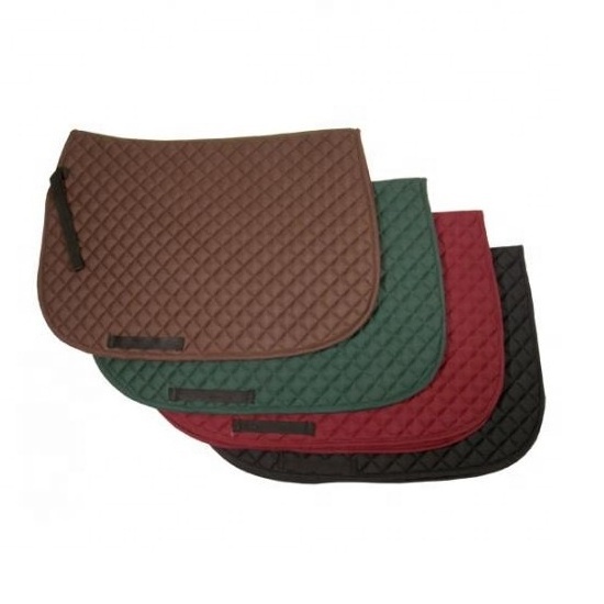 Horse saddle pad jumping saddle pad high quality cotton drill breathable mesh simple hot looking stylish saddle pad