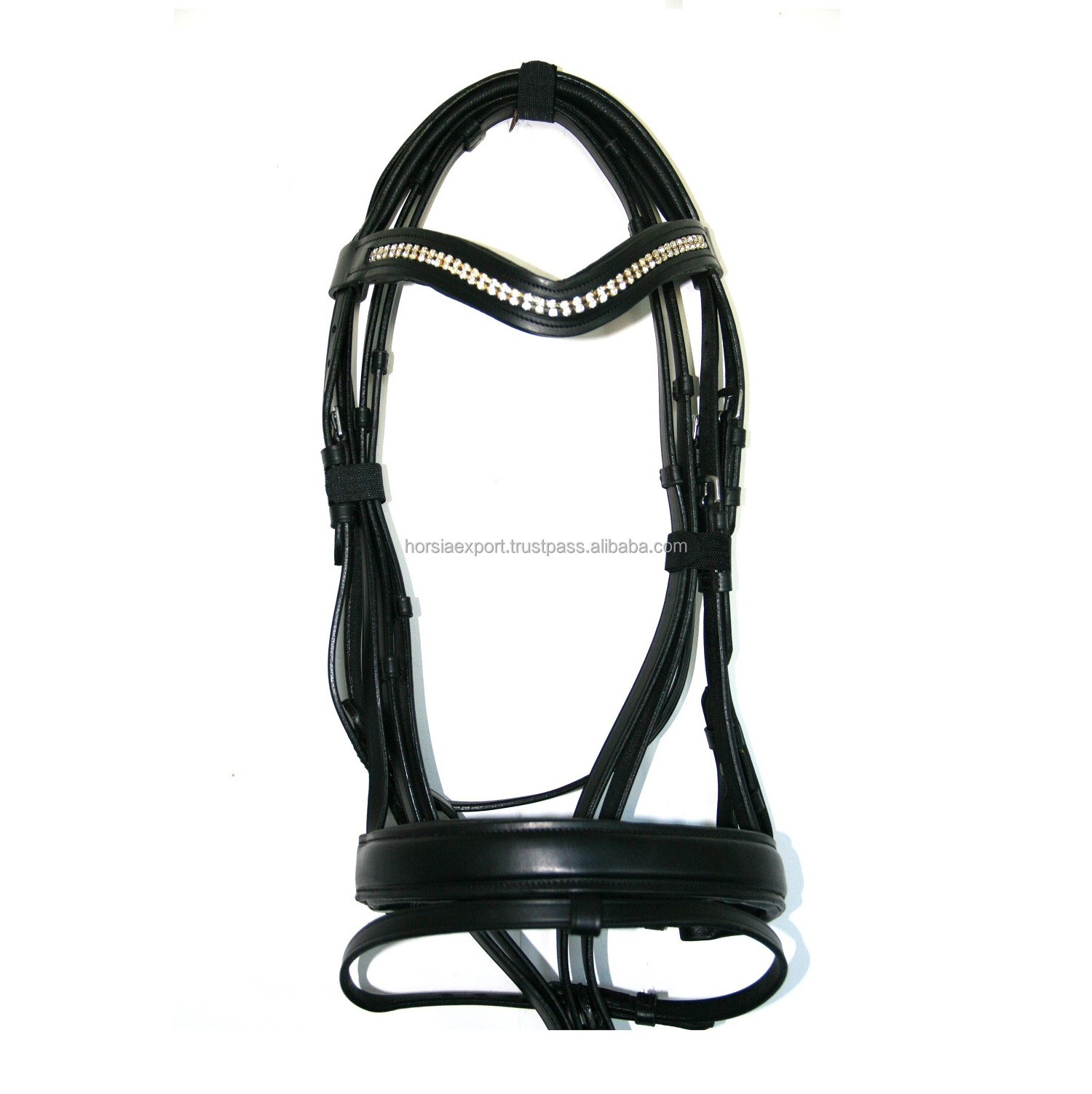 Spanish Bridle knotted fancy design horse Spanish leather bridle