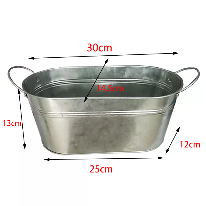 Kids Paint Plant and Grow Flower Kit DIY Craft For Spring Metal Planter Tub Galvanized Pot Decorative Gardening Gifts