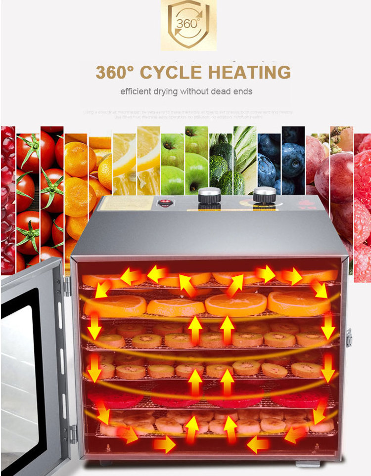 Horus heavy duty commercial use food fruit dehydrators with factory price