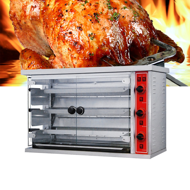 Horus heavy duty automatic gas/electric powered chicken BBQ making machine rotisserie grill with CE