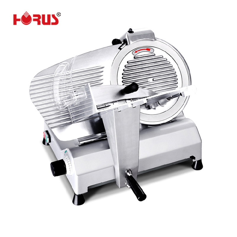 Horus durable bbq 250mm horizontal fresh thin blade meat slicer