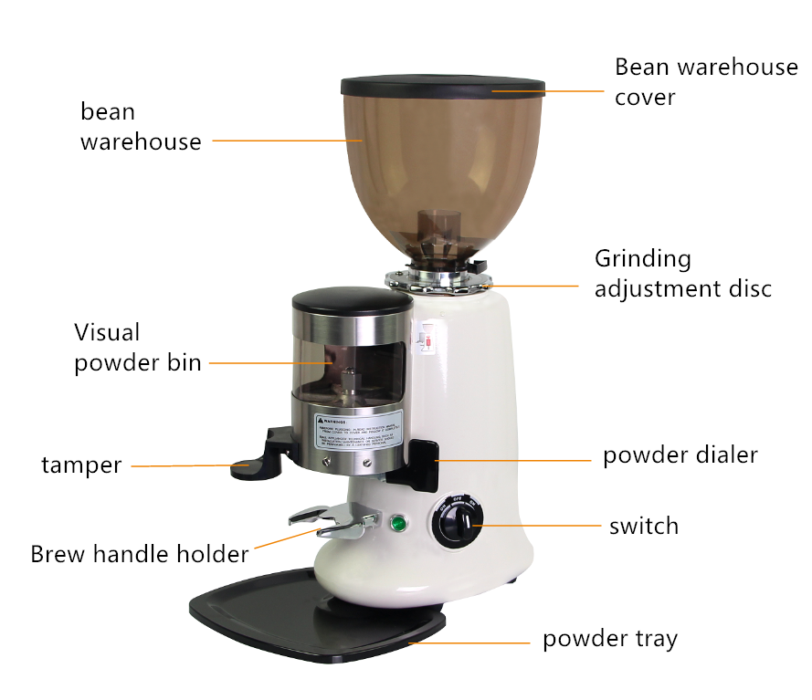 Horus 10 Adjustable Grind Settings Burr Mill Conical Coffee Grinder Electric Coffee Bean Burr Grinder