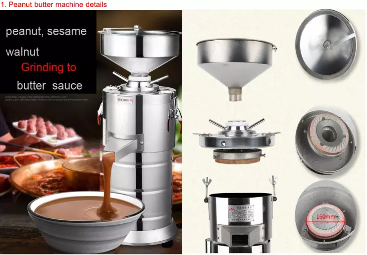 sesame sauce grinder peanut butter grinding making machine south africa HR-100Y