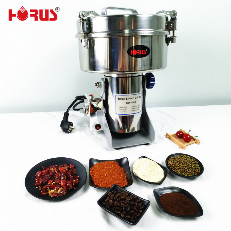 OEM 2500g Stainless Steel Swing Electric Dry Food Grinding Mill Spices grain mill Grinder