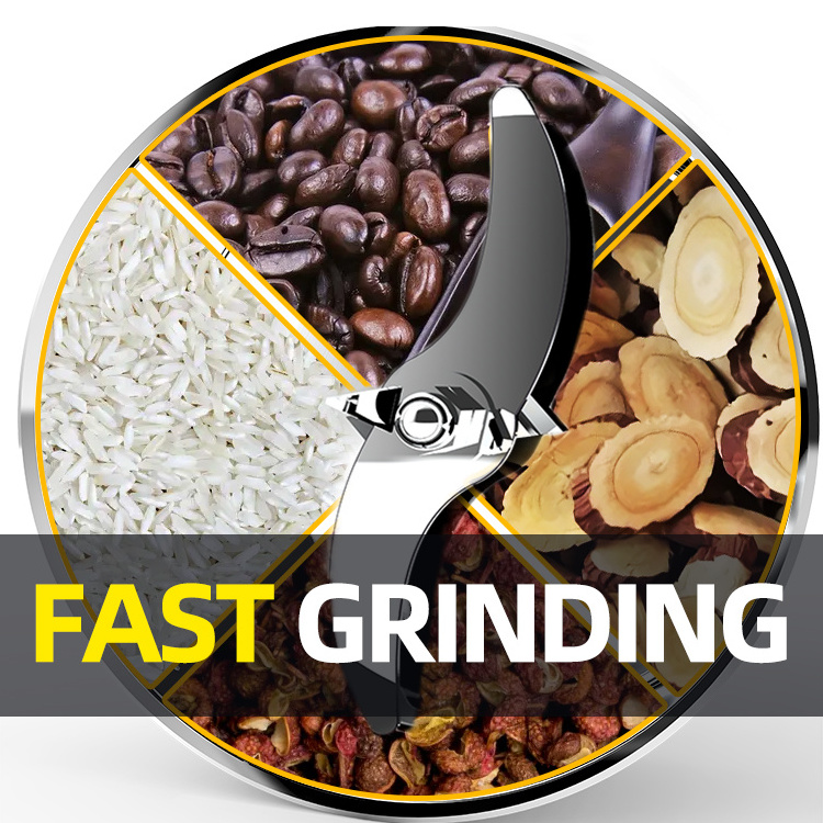 Multi-function dry grinder for small grains mill Commercial powder grinding machine 2500g