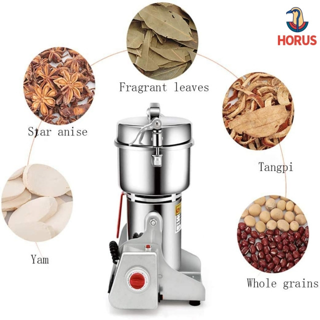 500G Capacity Herb Grinder machine Corn Grinder Professional Electric Grain Mill