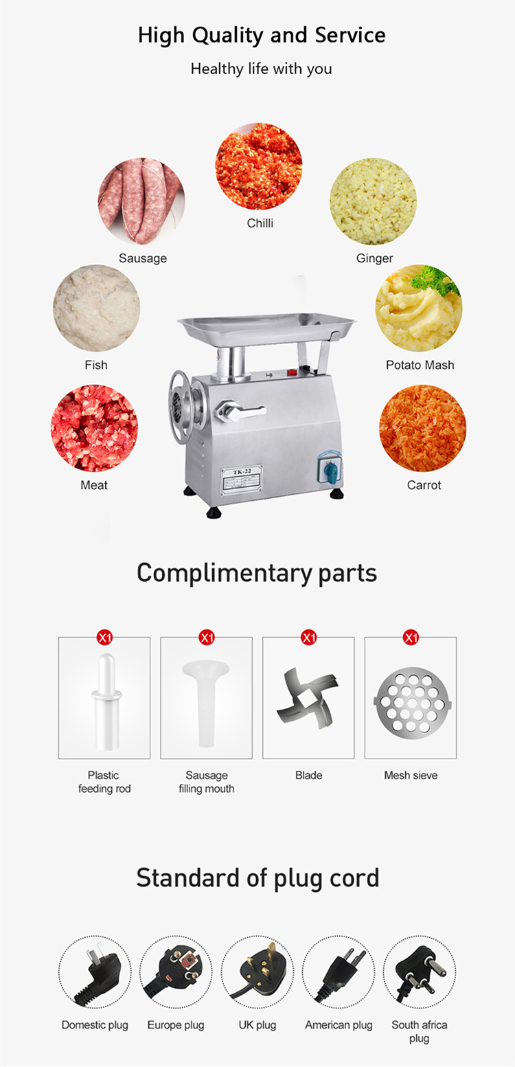 TK-32 1800w Heavy Duty Meat grinder/Meat Mincer Price/professional meat grinder