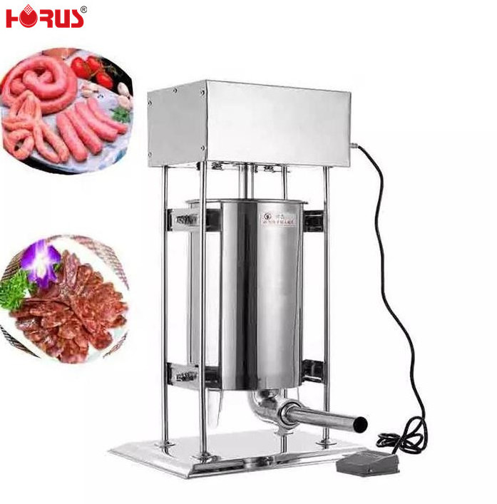 10L 15L 25L 30l electric automatic sausage meat stuffer machine with stuffing 4 S.S tubes free spare parts