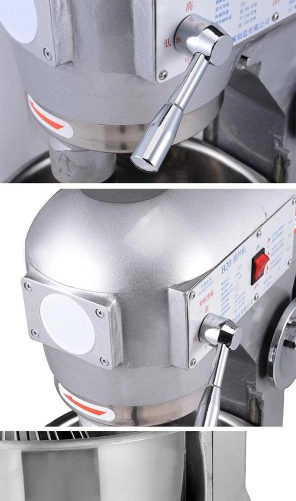 Heavy Duty Planetary Mixer 20 L Bread Cake Dough Mixer 3~4kg