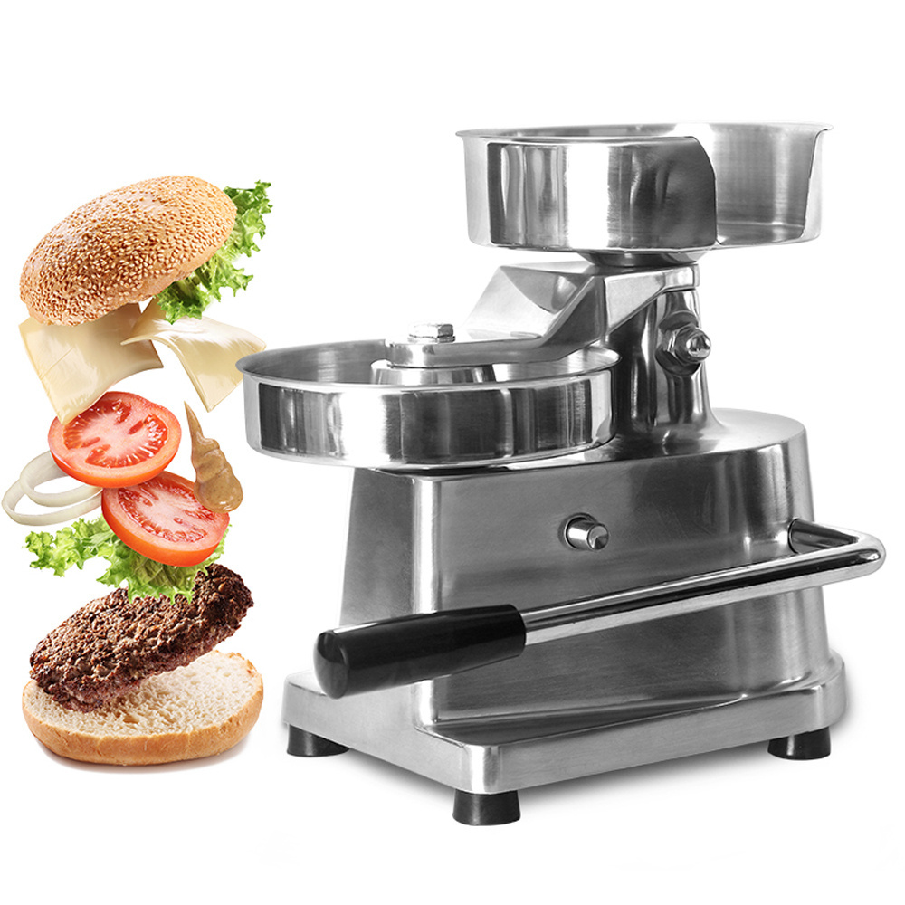 Hamburger Meat Press Machine 130mm Popular manual hamburger pork beef burger patty press machine