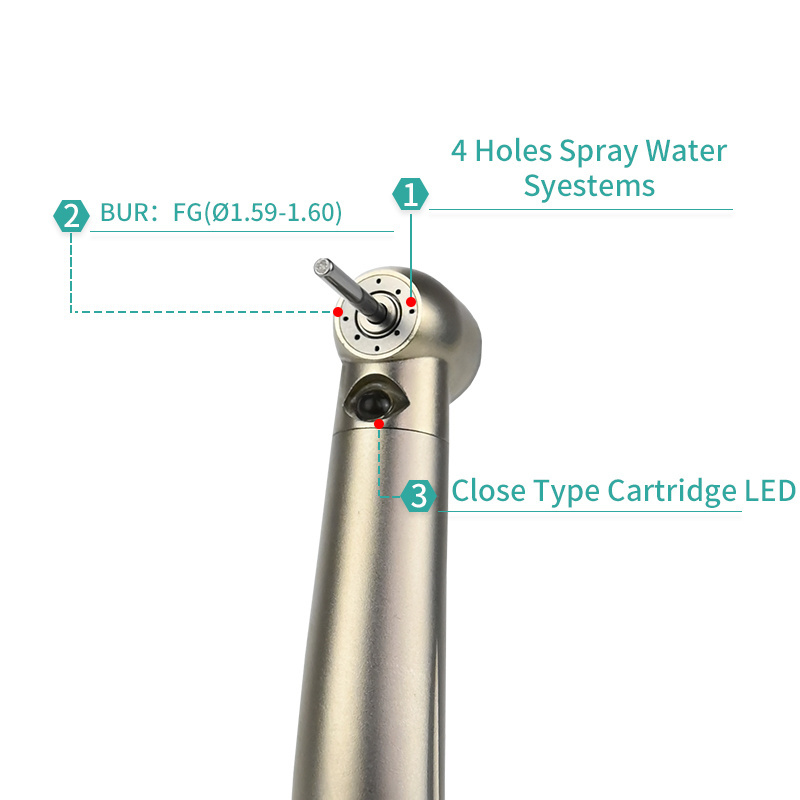 Pana Max Plus Fast Dental Handpiece LED With Opening Cartridge Ceramic Bearing