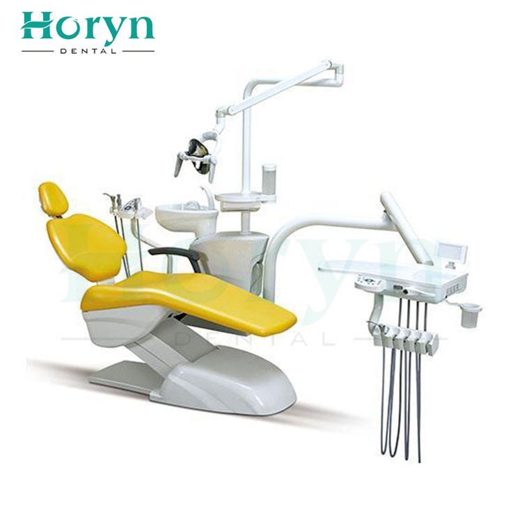 China Factory Soft Leather Clinic Dental Chair With CE Cart Sliding With Extra Parts Of Dental Unit