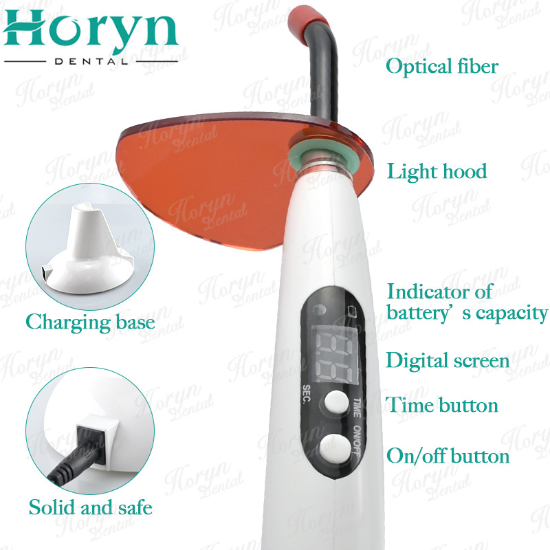 Horyn Dental LED Curing Light Machine Wireless Instrument With Dental Unit