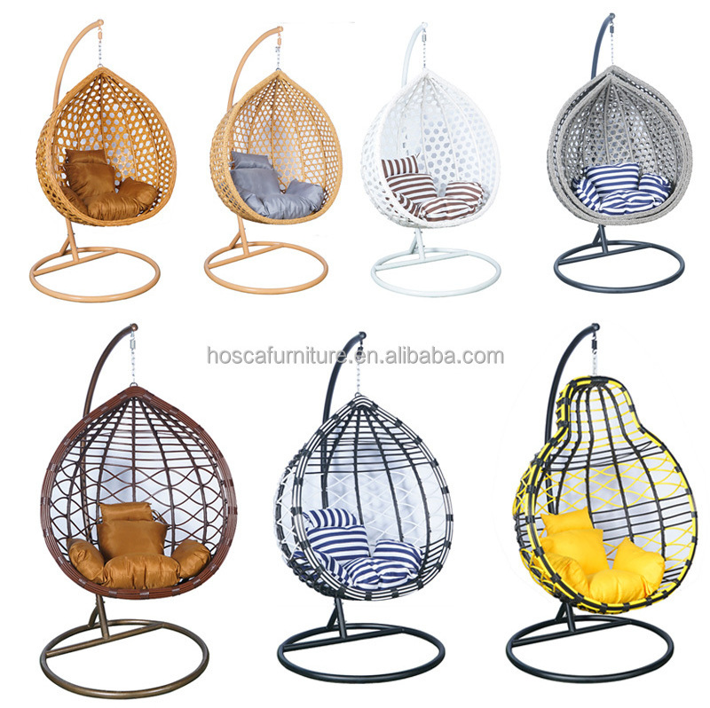 Outdoor Hammocks Nordic Indoor  Basket Swing Hanging Handmade egg Patio Swing Chair