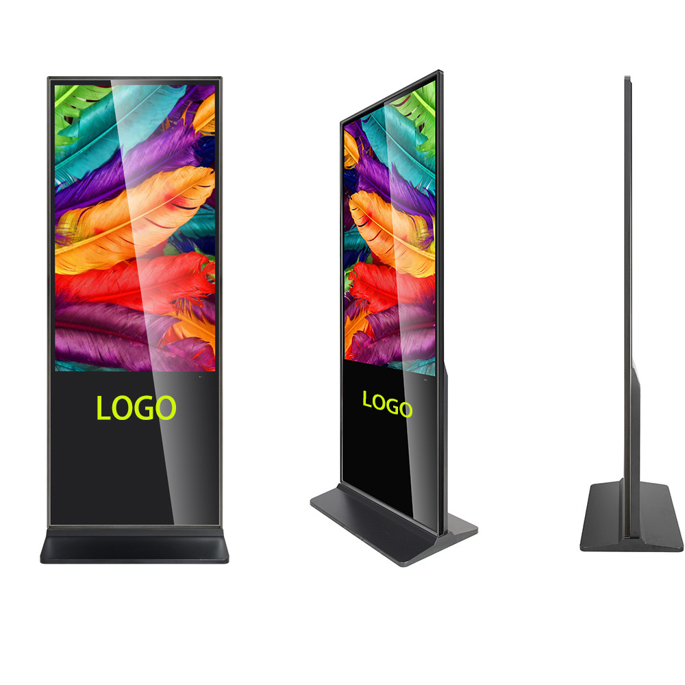 43 50 55 65 75 86 Inch Wifi 4G module Advertising Player Freestanding Totem LCD Digital Signage interactive Kiosk touch screen