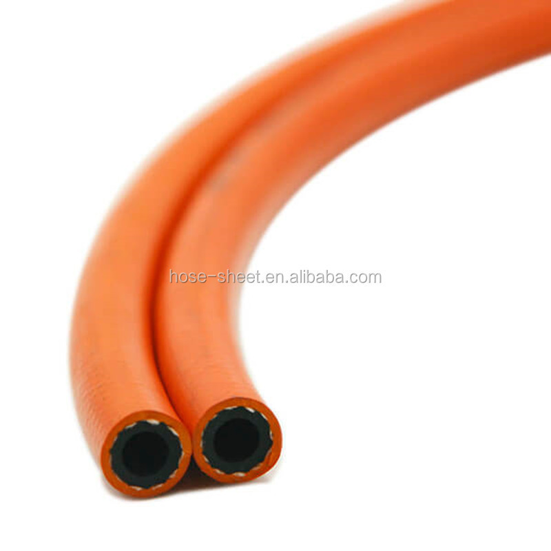 300 psi high quality 100 meter orange 1/2 inch lp gas rubber hose