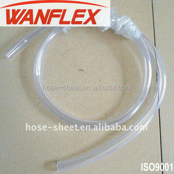 Flexible Food Grade PVC Clear Hose Pipe 1/2 Inch Vinyl Tubing Reinforced Plastic Transparent Hose