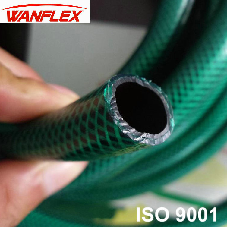 WANFLEX Polyester Fiber Reinforced PVC Garden Hose Watering Flowers Washing Car PVC Hose Soft Light Weight PVC Hose