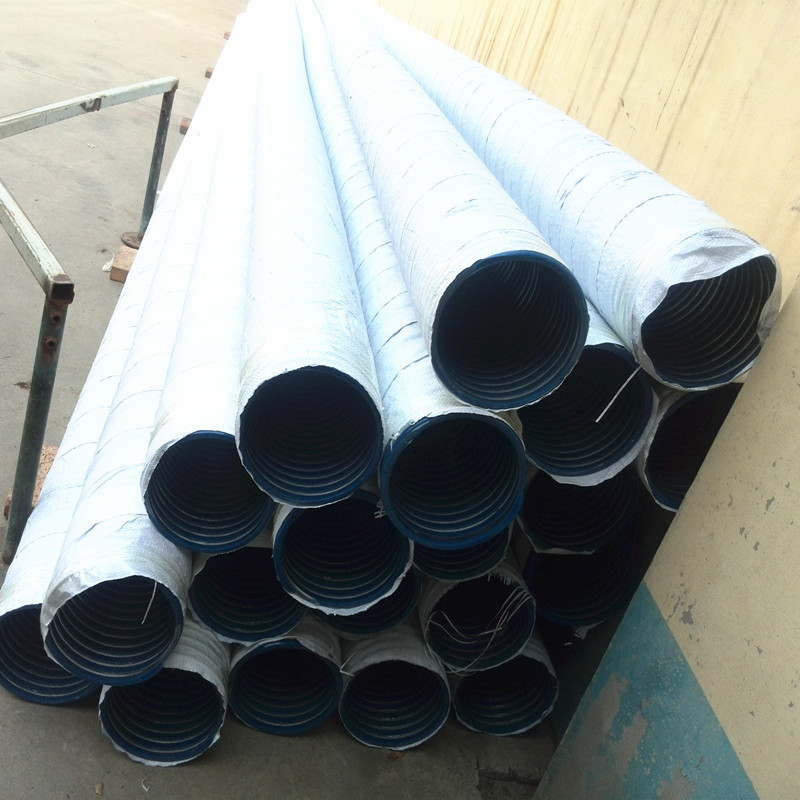 Heavy duty 10 12 inch corrugated surface large diameter PVC suction hose pipe