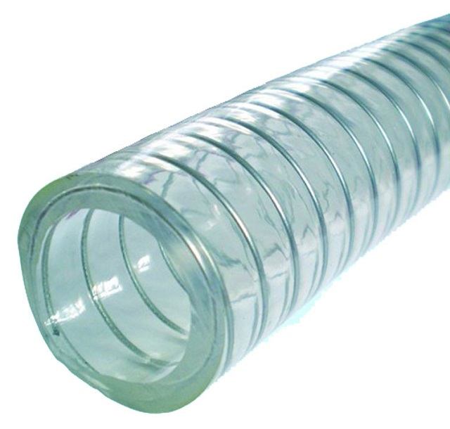 Flexible Fiber Spiral Transparent Steel Wire Hose 1/4