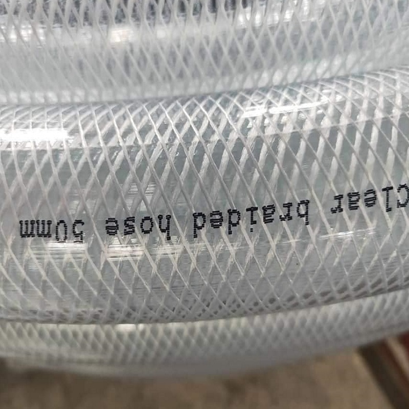 PVC 12 Bar 36 Bar  flexibleTransparent  Flexible  Pipe  clear reinforced braided hoses