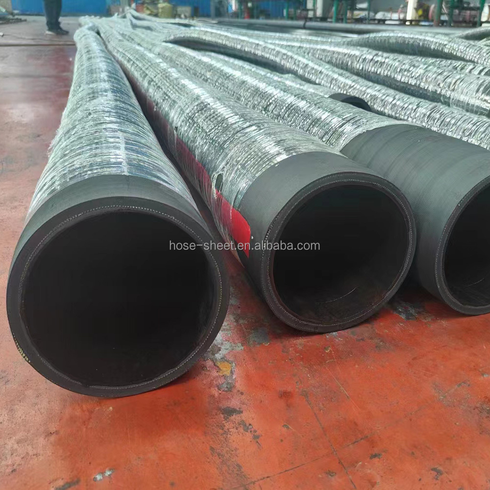 Rubber Hose Water Oil Air Steam Suction And Discharge Rubber Marine Exhaust hose For Water Oils Dreging Chemicals