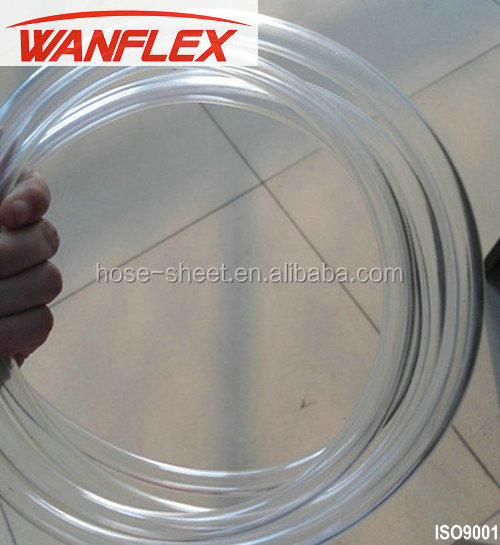 Flexible Food Grade PVC Clear Hose Pipe 1/2 Inch Vinyl Tubing Reinforced Plastic Transparent Hose