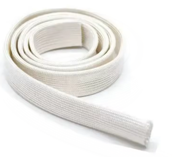 Insulation Glass Fiber Sleeving Silicone Fiberglass Pyrojacket Fire Sleeve Withstand Voltage Plastic Fiberglass Braided Tube