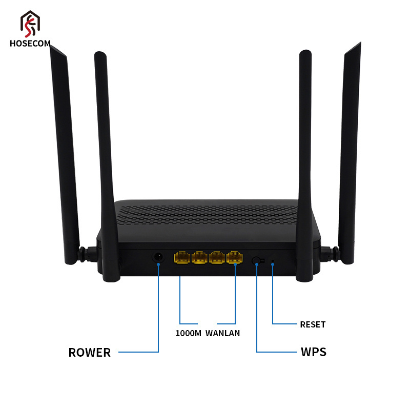 R712F AC1200 dual band router wifi 4FE+2.4G&5G 1200M+wifi5 router wifi router