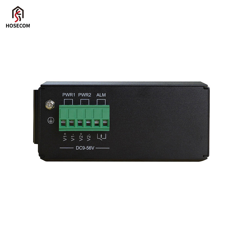 Hosecom Industrial Stackable Network Switch with POE QOS Support and SNMP Functionality for Efficient Network Management