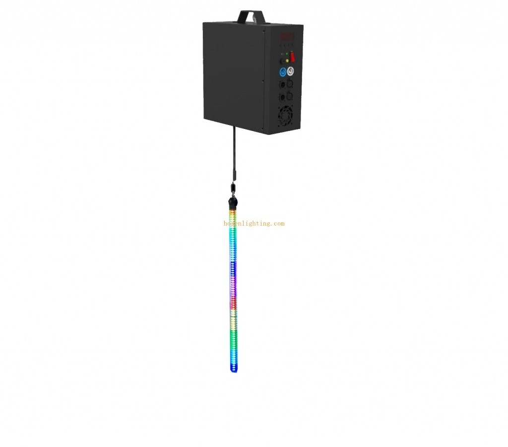 Manufacturer outlet:  Hosenlighting  kinetic meteor shower  dots control multi color dmx winch led kinetic lighting