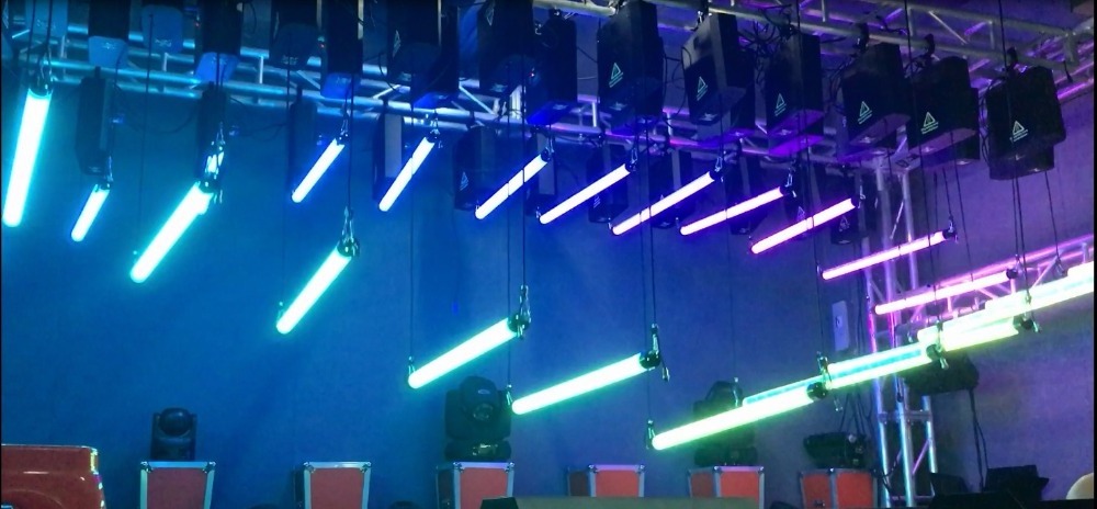 led Kinetic Triangle Tube Light LED lifting system stage light