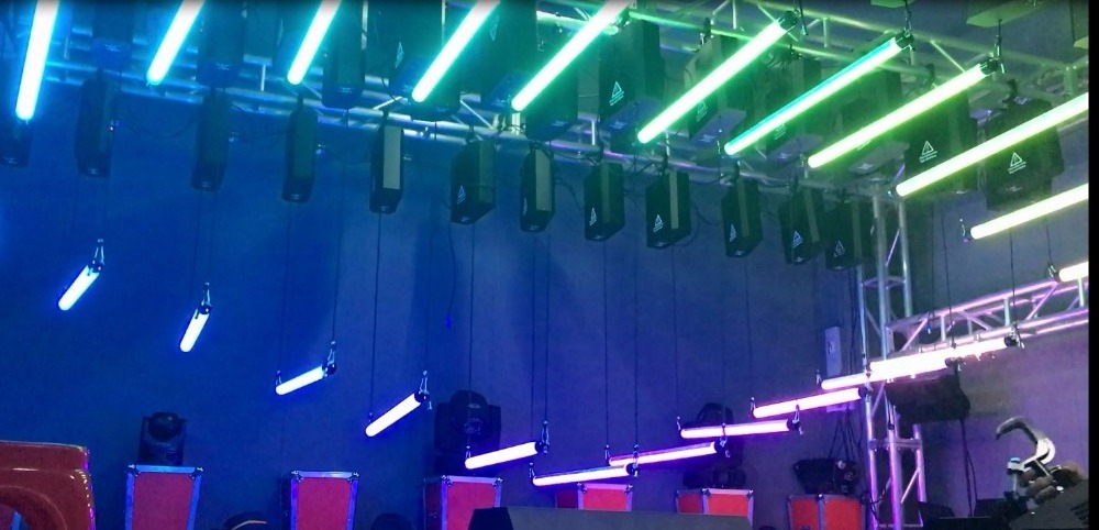 led Kinetic Triangle Tube Light LED lifting system stage light