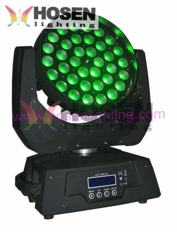 RGBWA+UV 36x18w  6in1 Zoom LED Moving Head Wash light