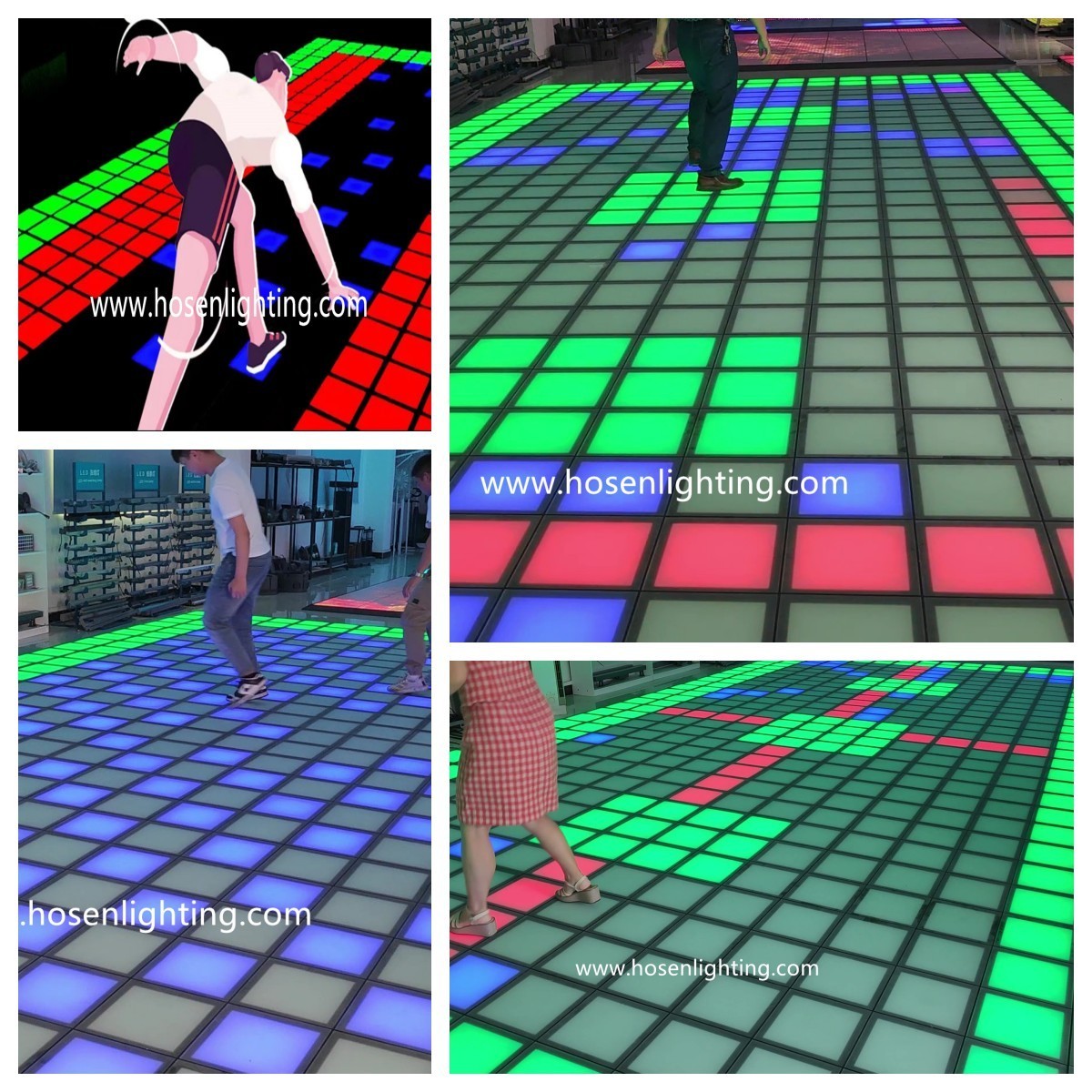 Activate Game Led Floor 30x30cm Interactive dance floor Light Active Game Led Floor for Dance Room