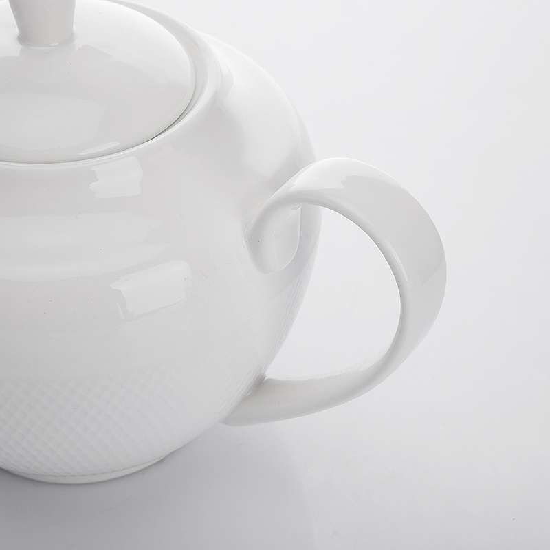 28ceramics Wholesale Hotel Ceramic Teapot Bulk, White Ceramic Tea Pot, Plain White Porcelain Teapot