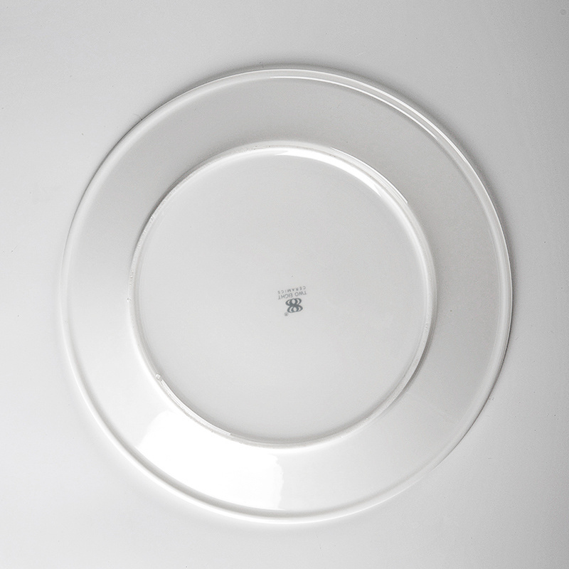 Plate Sets Porcelain, Round White Plate Portugal Dinner Plate,Plates And Dishes Set Modern*