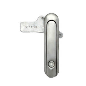 SUS thin flat swing door handle lock , polishing, transformer box distribution control cabinet , high quality , SAB 401