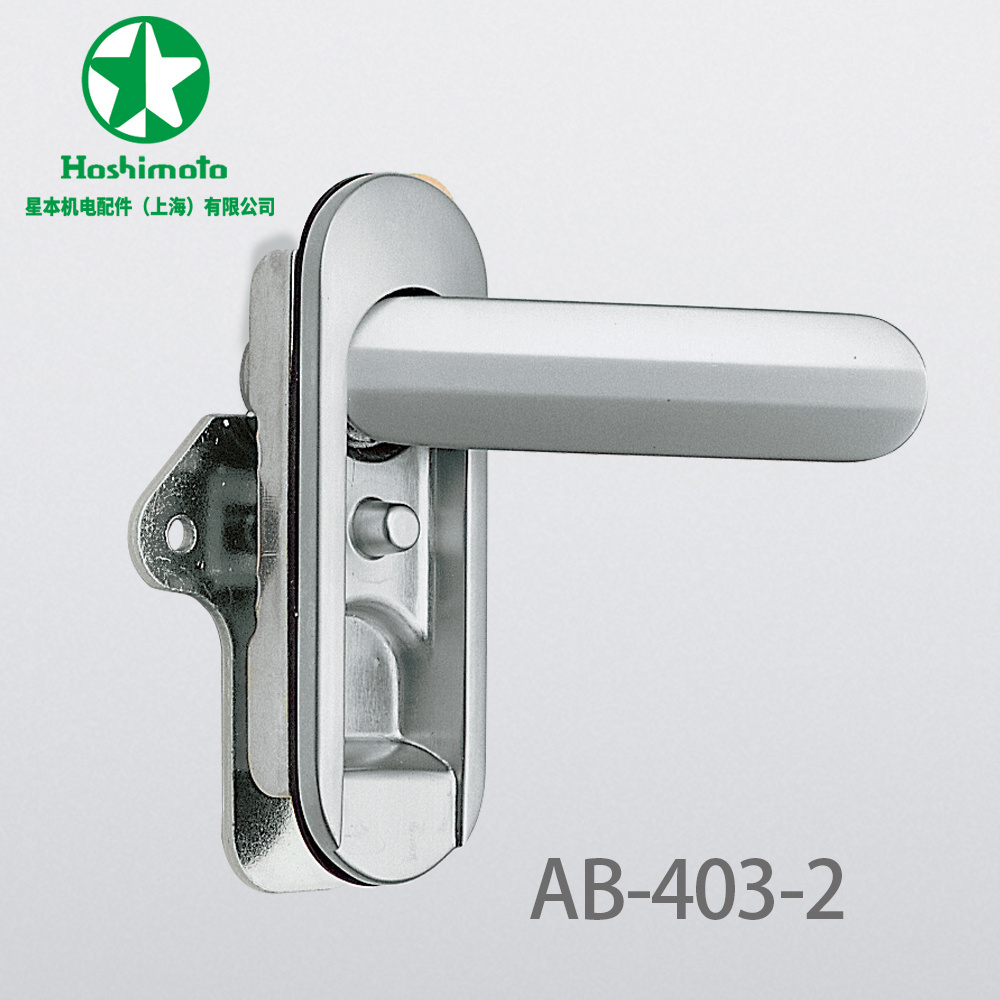 Hoshimoto AB-402-1 Electronic Cabinet Panel Swing Door Handle Lock Matt Chrome Plating With Keys Swing Door Lock