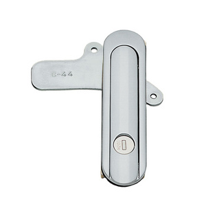 Hoshimoto AB-402-1 Electronic Cabinet Panel Swing Door Handle Lock Matt Chrome Plating With Keys Swing Door Lock