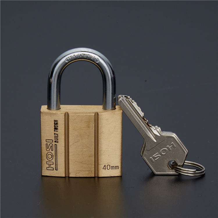 Hight Quality 70mm Long Shackle Brass Pad Lock Safety Padlock