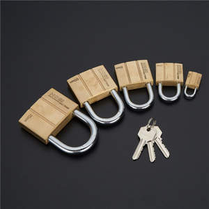 Hight Quality 70mm Long Shackle Brass Pad Lock Safety Padlock